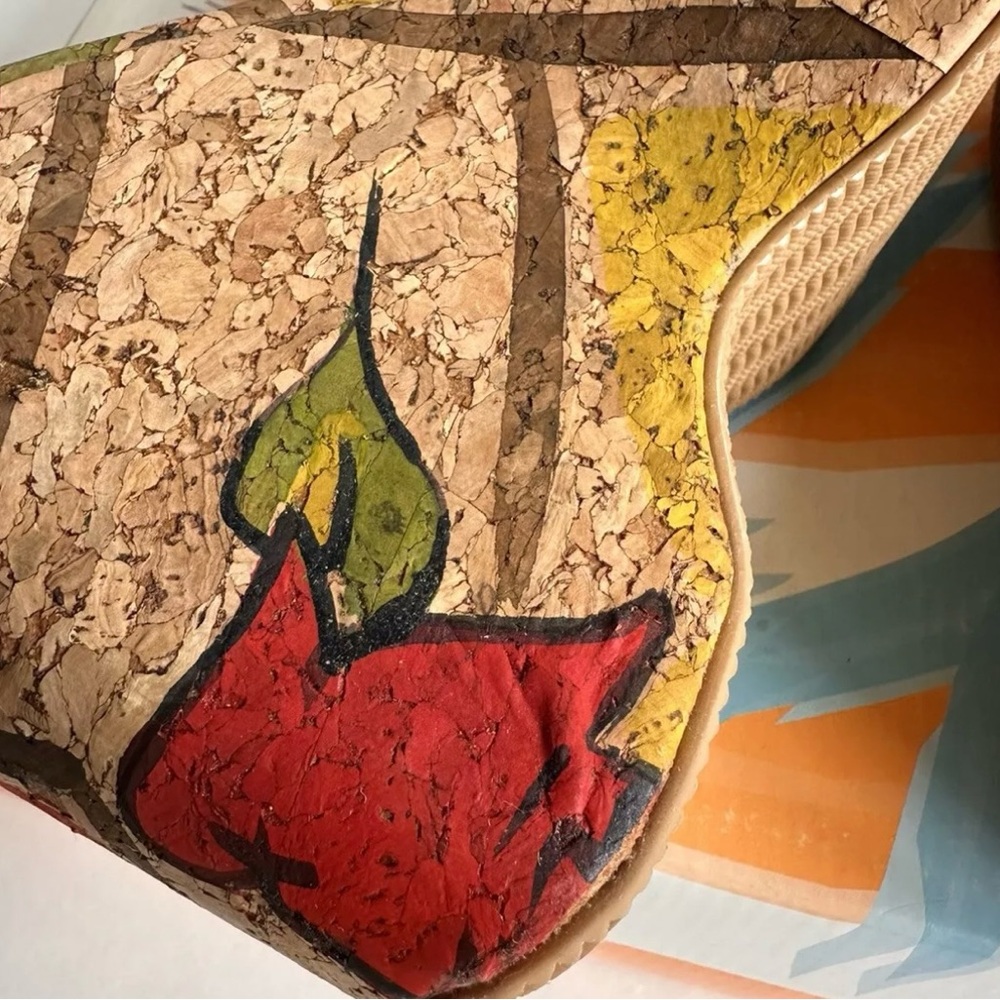 MIX Cork Wedge Platform Sandals Rose High Heel
Women's 7 Shoe Open Toe shoe 2005 - Picture 7 of 16